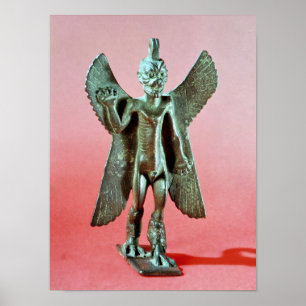 Póster Estatueta de Pazuzu, um demónio Assyrian do vento