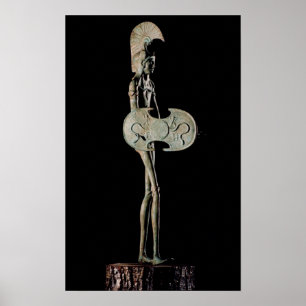 Poster Estatueta de um Guerreiro, Etruscan