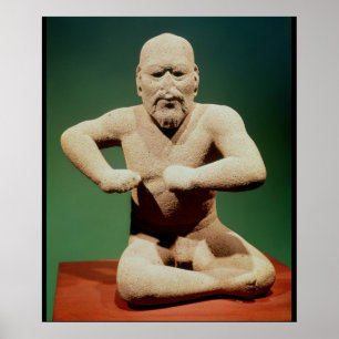 Póster Estatueta de um lutador