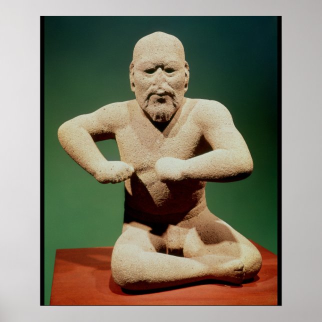 Póster Estatueta de um lutador (Frente)