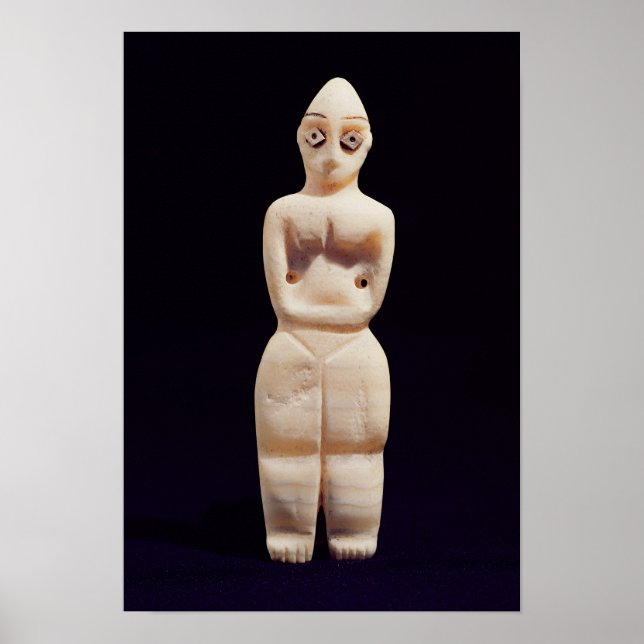 Poster Estatueta de uma mulher, início do 4º milênio BC (Frente)
