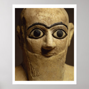 Póster Estatueta do worsh de Ebih-IL do oficial ou do