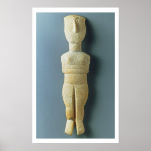 Poster Estatueta fêmea, Cycladic adiantado, c.2800-2300
