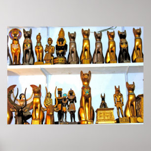 Póster Estatuetas egípcias do alabastro (1)