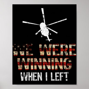 Poster Estávamos Ganhando Quando Deixei A Vintage Veteran