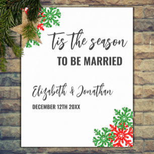 Poster Este Casamento De Natal Da Época