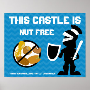 Póster Este Castelo é Nut Free Guardado por Knight