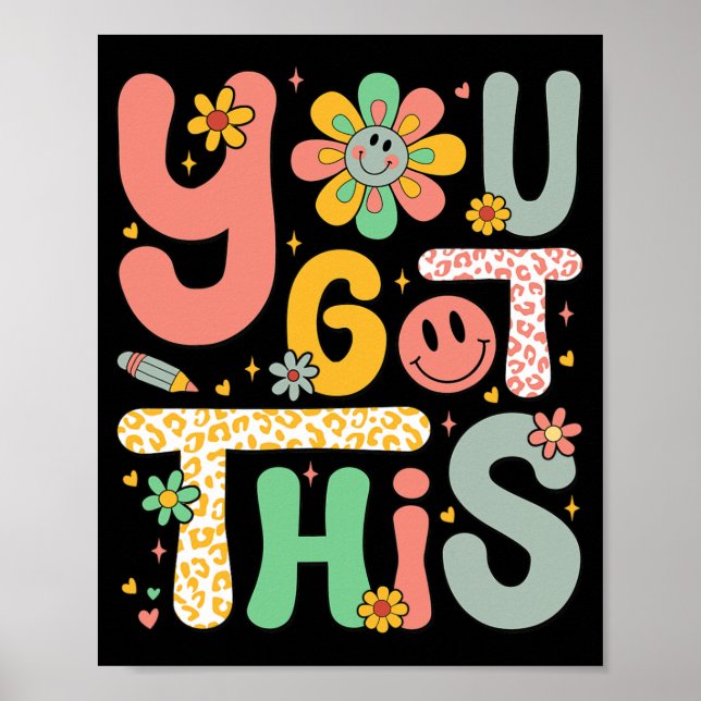 Poster Este Dia De Teste Foi Testado Professor Motivacion (Frente)