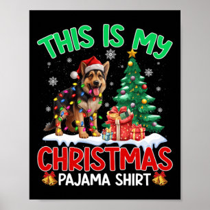 Poster Este É Meu Cachorro German shepherd De Natal Do Pa
