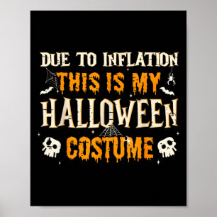 Poster Este É Meu Figurino De Halloween Homens Mulheres E