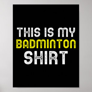 Poster Este É Meu Jogador De Badminton Legal