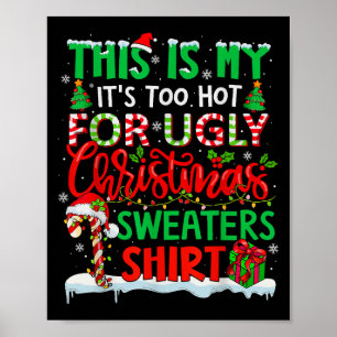 Poster Este É Meu Muito Quente Para Suéteres De Natal Fei