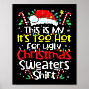 Poster Este É Meu Muito Quente Para Suéteres De Natal Fei