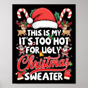 Poster Este É Meu Muito Quente Para Suéteres De Natal Fei