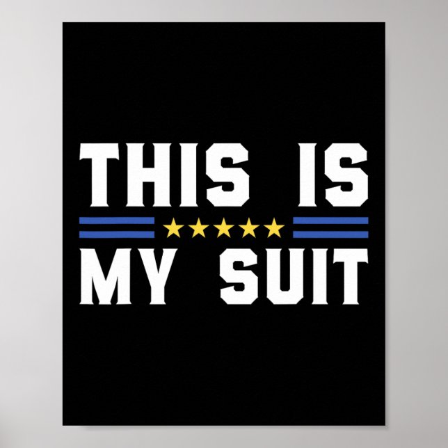 Poster Este É Meu Terno Engraçado Bandeira Da Ucrânia Dec (Frente)