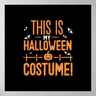Poster Este é o meu disfarce de Halloween