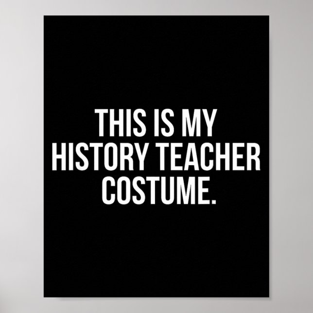 Poster Este é o meu disfarce de professor de história eng (Frente)