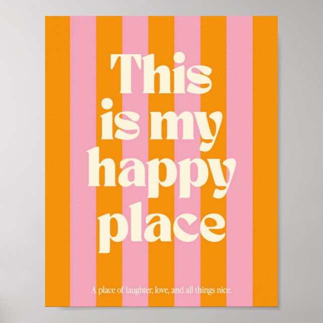 Poster Este É o Meu Lugar Feliz (Frente)