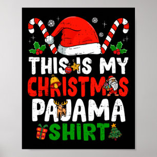 Poster Este É O Meu Natal De Natal De Pajama