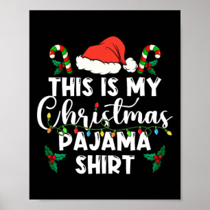 Poster Este É O Meu Natal Pajama Lights Match De Natal