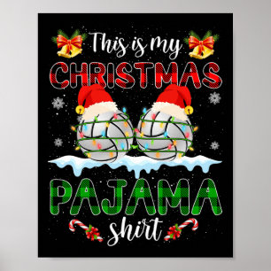Poster Este É O Meu Natal Papais noeis De Voleibol