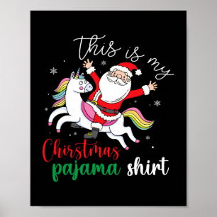 Poster Este É O Meu Papai noel De Natal Pajama Cute Unico