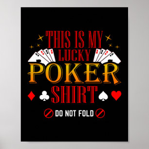 Poster Este É O Meu Poker De Camisas De Poker Casino