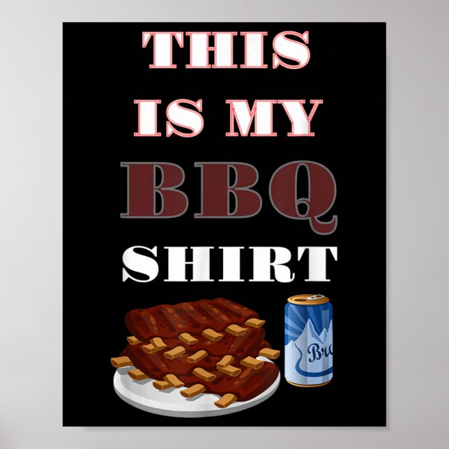 Poster Este É O Meu Presente Engraçado De Churrasco. (Frente)