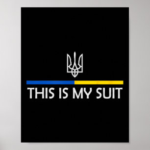 Poster Este é o meu terno de apoio Zelensky ucraniano Apo