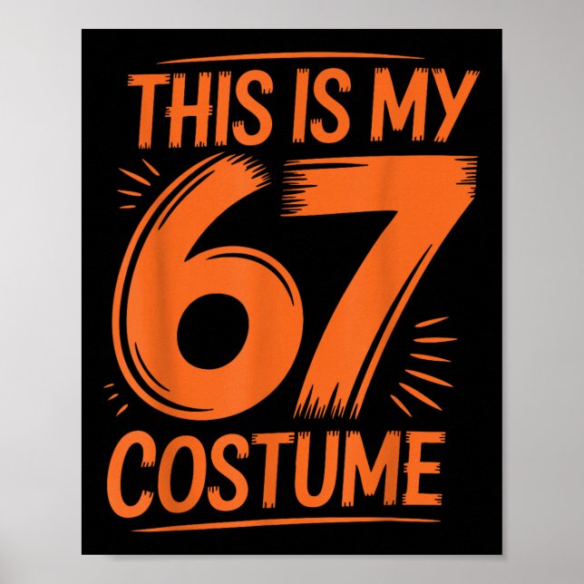 Poster Este É o Meu Traje 67 Meme Seis Sete Meninos Crian (Frente)