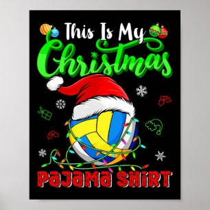 Poster Este É O Meu Velho De Voleibol Engraçado No Natal