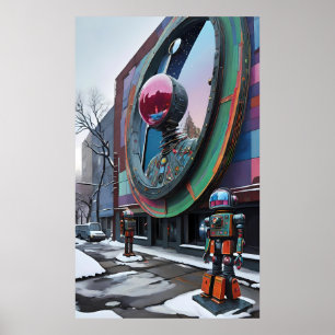 Poster Este é o mundo de um robô - Ken Gage Art