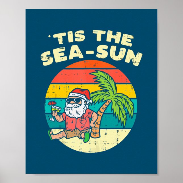 Poster Este É O Natal Da Praia Dos Papais noeis Do Mar Su (Frente)