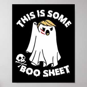 Poster Este É Um Boo Folheto Ghost Engraçado Trump Hallow