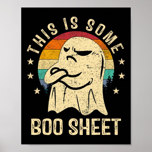 Poster Este É Um Brinde De Boo Folha De Halloween. (Frente)