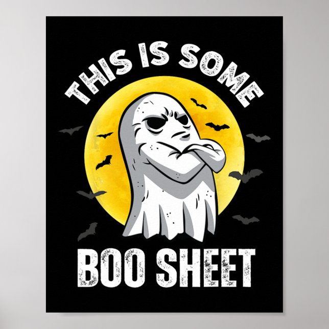 Poster Este É Um Brinde De Boo Folha De Halloween. (Frente)