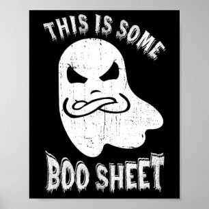 Poster Este É Um Brinde De Boo Folha De Halloween.