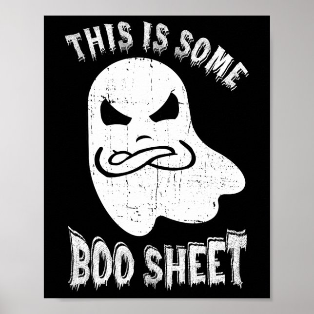 Poster Este É Um Brinde De Boo Folha De Halloween. (Frente)