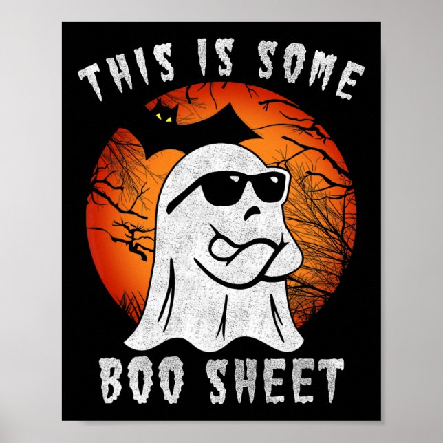 Poster Este É Um Brinde De Boo Sheet Halloween. (Frente)