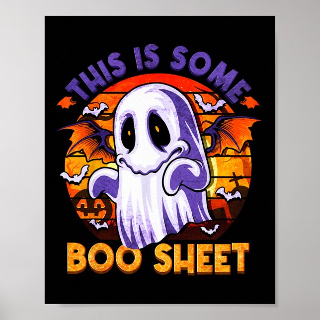 Poster Este É Um Ghost Ghost Spooky Halloween Men (Frente)