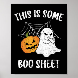 Poster Este É Um Presente De Diversão De Halloween Ghost.