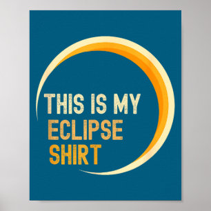 Poster Este Eclipse Eclipse Total Solar EUA
