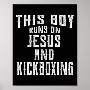 Poster Este Garoto Corre Com Jesus E Presente Cristão De 