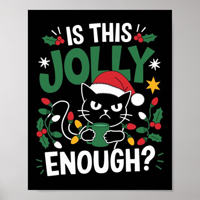 Poster Este Gato Negro Chega De Feliz Natal? (Frente)
