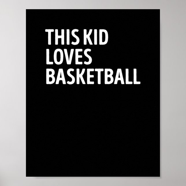 Poster Este Miúdo Adora Jogador De Basquete (Frente)