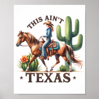 Poster Este não é o Cavalo de Cowgirl do Texas
