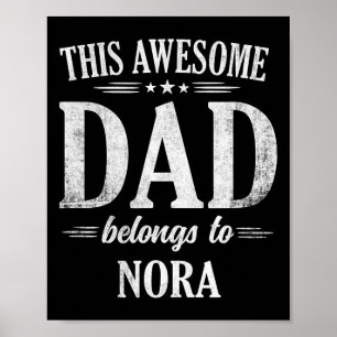 Poster Este Pai Incrível Pertence Ao Dia de os pais Nora