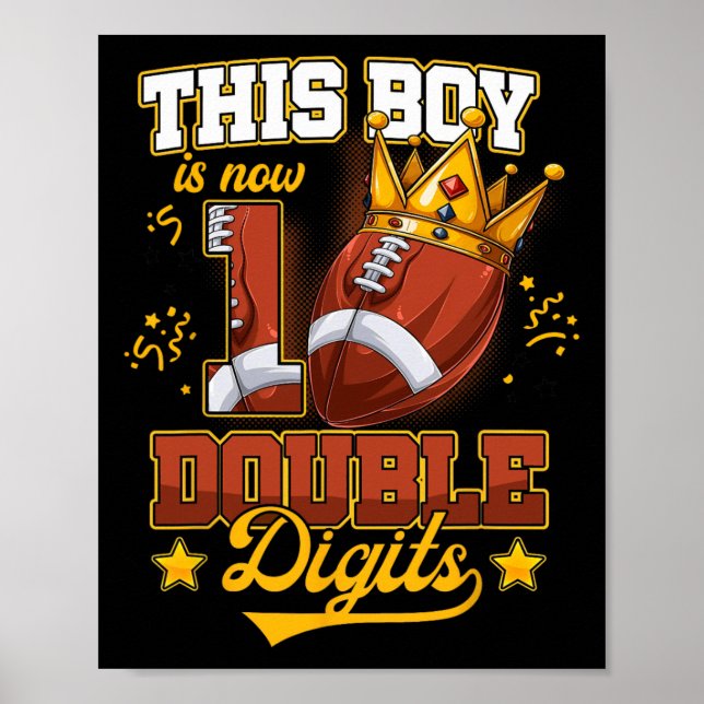 Poster Este Rapaz É Hoje Aniversário De Futebol De 10 Díg (Frente)