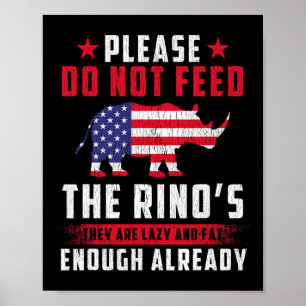 Poster Este Republicano Engraçado Anti Rino Apenas no Nom