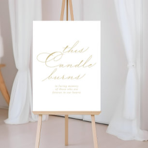 Poster Este Sinal de Ouro com Caligrafia Elegante Esta Ve